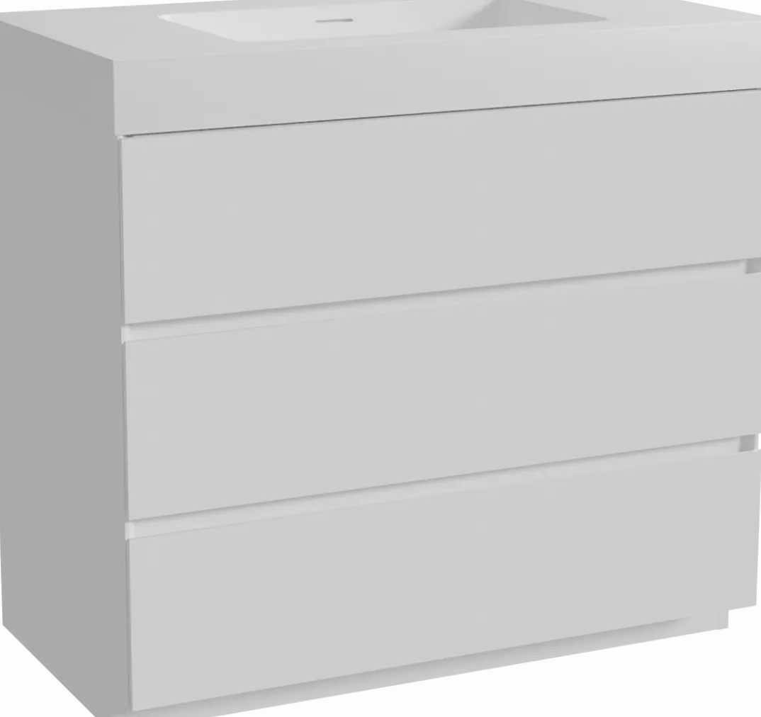 Storke Edge badkamermeubel met Mata High wastafel