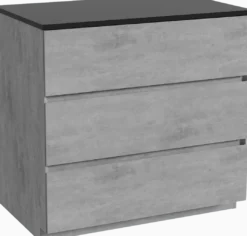 Storke Edge badkamermeubel met Panton wastafelblad voor waskom(men)