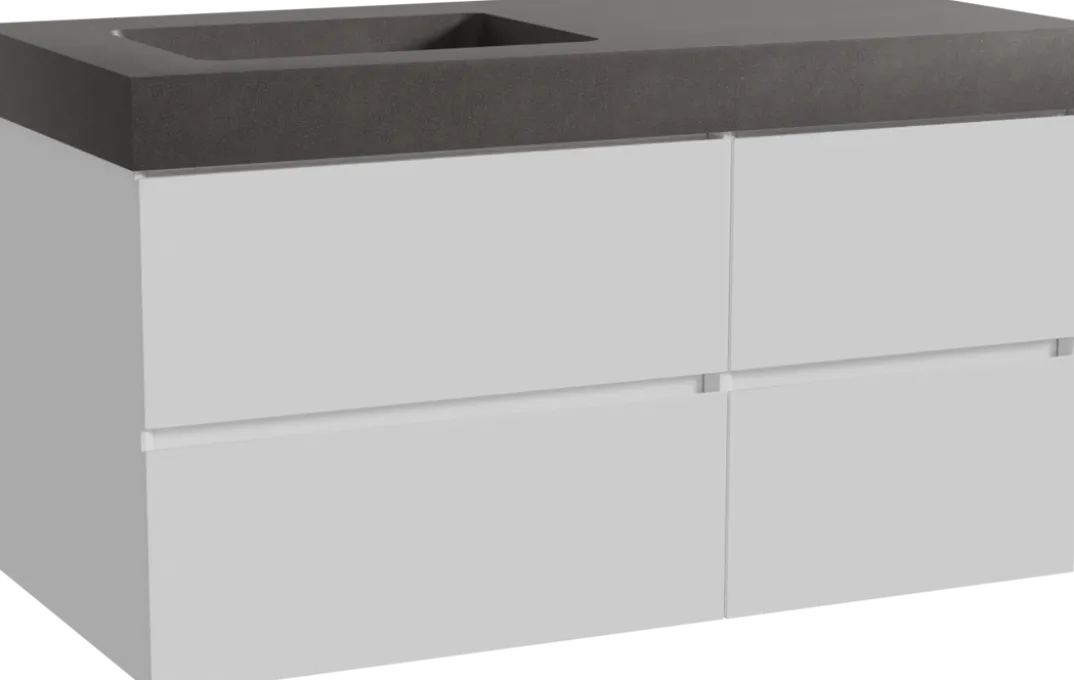 Storke Edge badkamermeubel met Scuro High wastafel