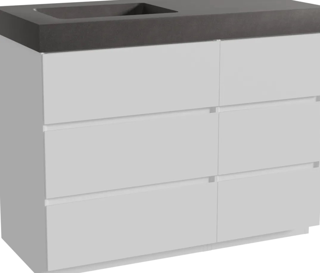 Storke Edge badkamermeubel met Scuro High wastafel