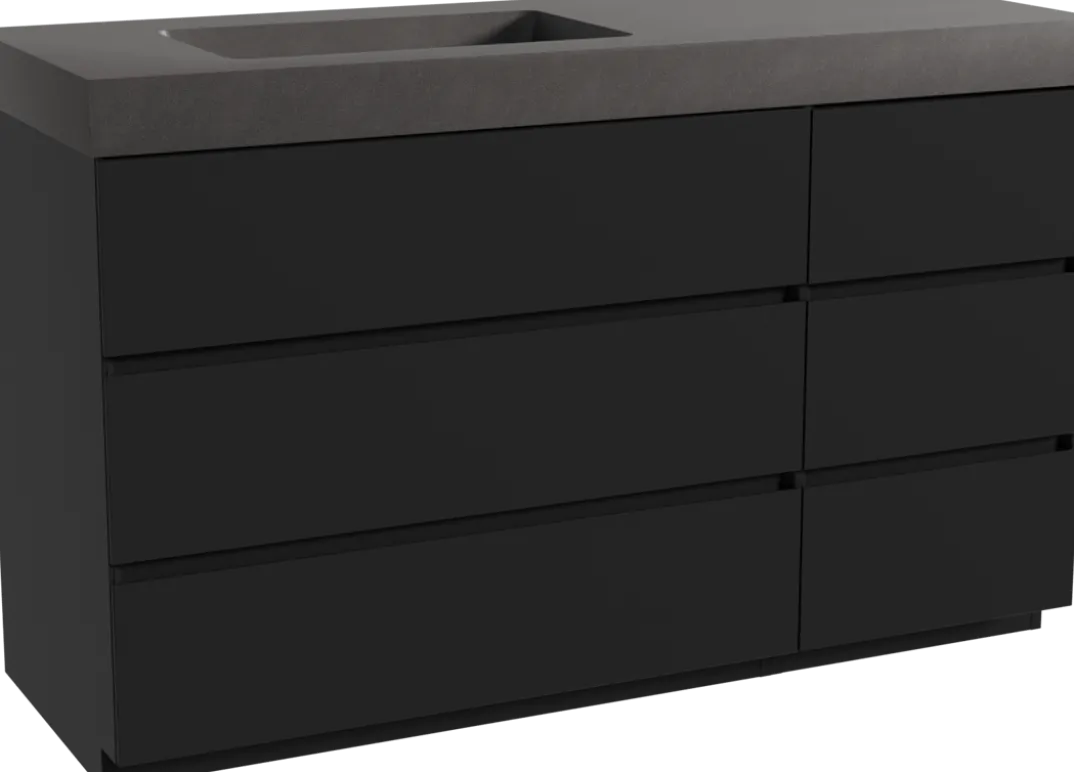 Storke Edge badkamermeubel met Scuro High wastafel
