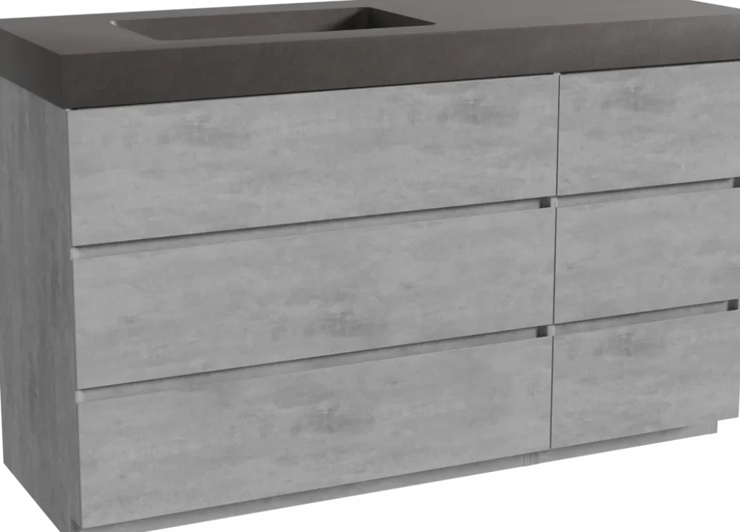 Storke Edge badkamermeubel met Scuro High wastafel