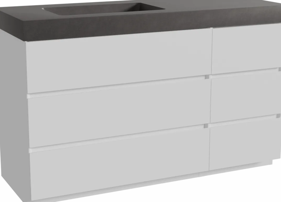 Storke Edge badkamermeubel met Scuro High wastafel