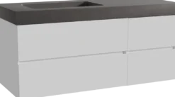 Storke Edge badkamermeubel met Scuro High wastafel