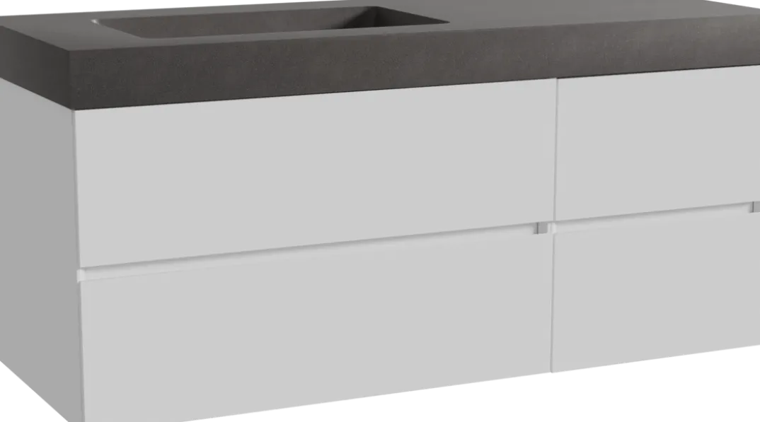 Storke Edge badkamermeubel met Scuro High wastafel