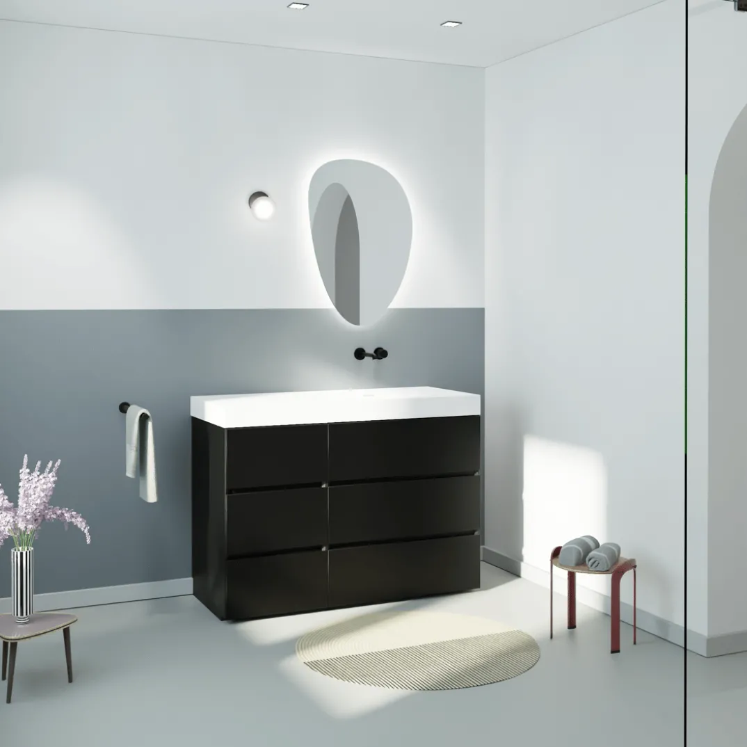 Storke Edge badkamermeubel met Mata High wastafel
