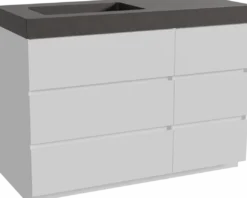 Storke Edge badkamermeubel met Scuro High wastafel