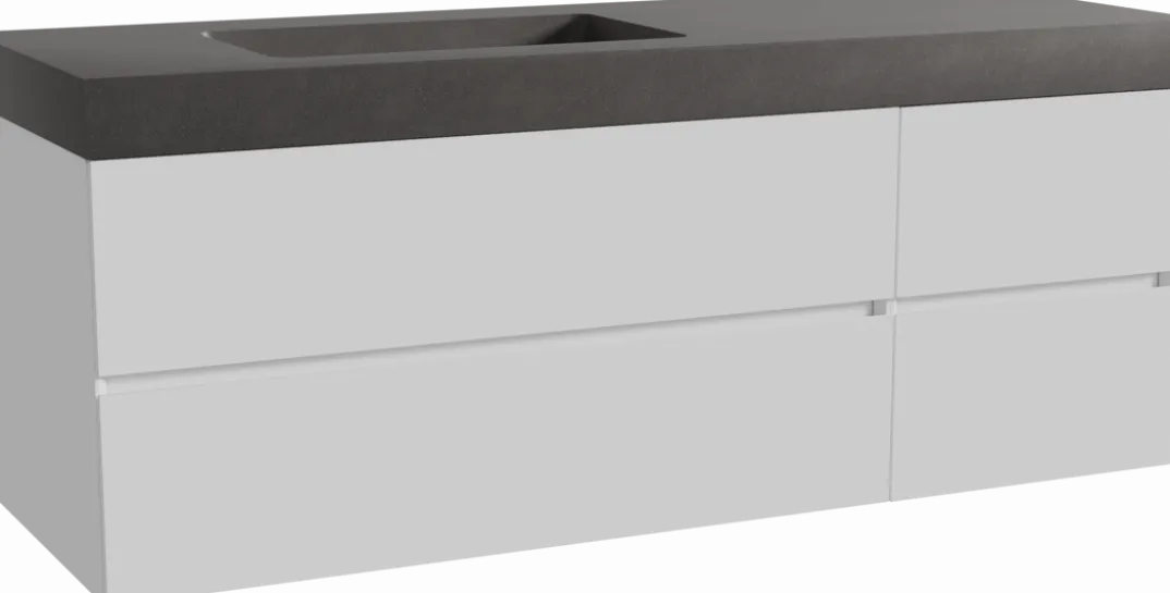 Storke Edge badkamermeubel met Scuro High wastafel