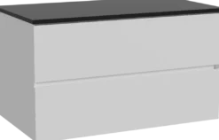 Storke Edge badkamermeubel met Panton wastafelblad voor waskom(men)