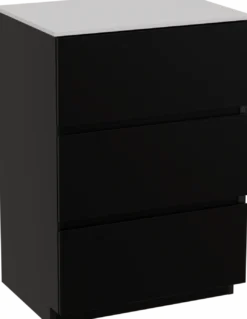 Storke Edge badkamermeubel met Tavola wastafelblad voor waskom(men)