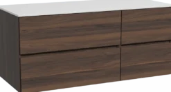 Storke Edge badkamermeubel met Tavola wastafelblad voor waskom(men)