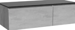 Storke Edge badkamermeubel met Panton wastafelblad voor waskom(men)