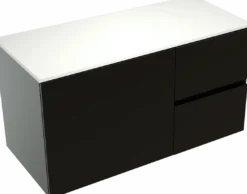 Storke Edge badkamermeubel met Tavola wastafelblad voor waskom(men)
