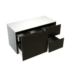 Storke Edge badkamermeubel met Tavola wastafelblad voor waskom(men)