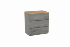 Storke Edge badkamermeubel met Panton wastafelblad voor waskom(men)