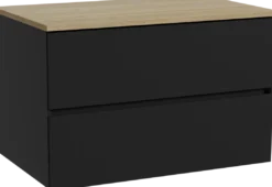 Storke Edge badkamermeubel met Panton wastafelblad voor waskom(men)