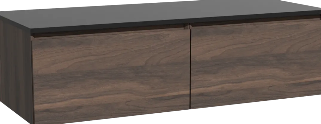 Storke Edge badkamermeubel met Panton wastafelblad voor waskom(men)