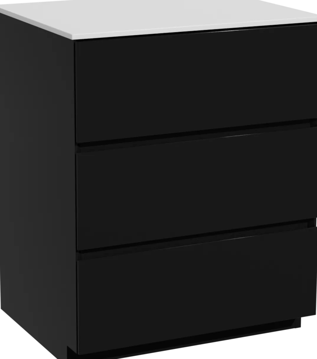 Storke Edge badkamermeubel met Tavola wastafelblad voor waskom(men)
