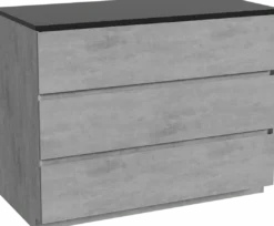 Storke Edge badkamermeubel met Panton wastafelblad voor waskom(men)