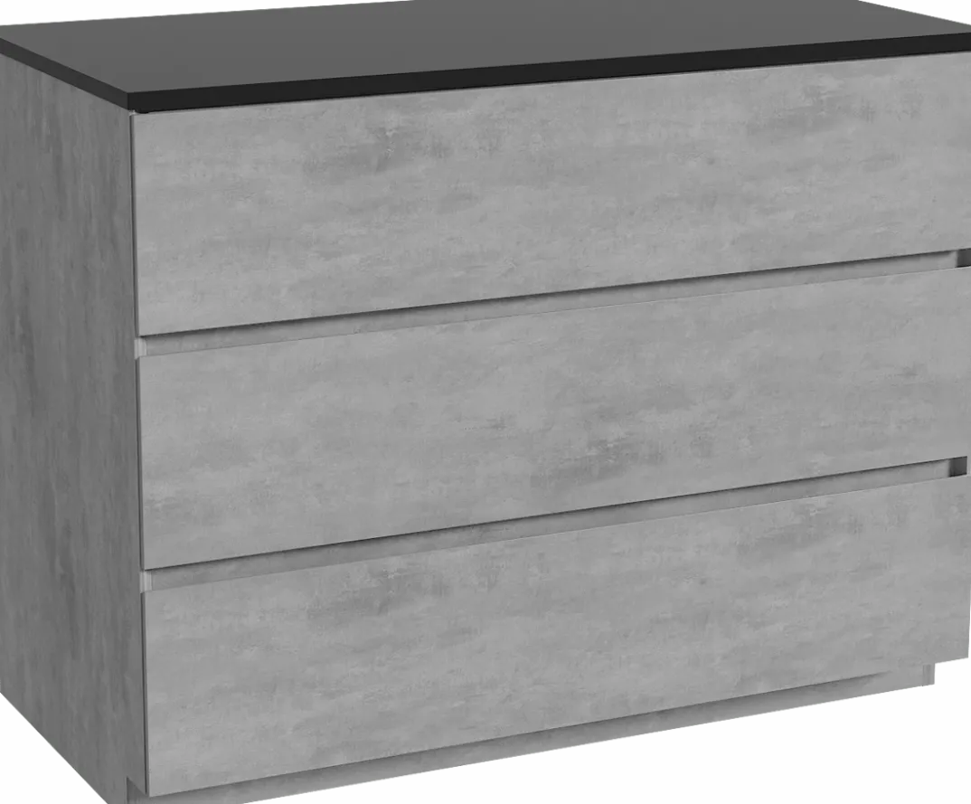 Storke Edge badkamermeubel met Panton wastafelblad voor waskom(men)