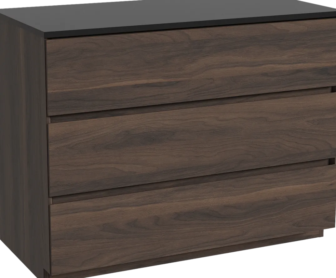Storke Edge badkamermeubel met Panton wastafelblad voor waskom(men)