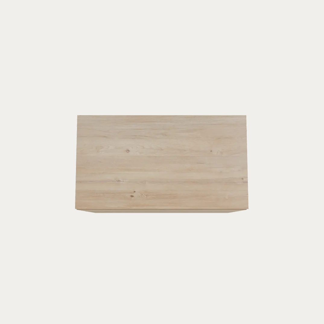 Storke Edge badkamermeubel met Panton wastafelblad voor waskom(men)
