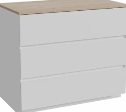 Storke Edge badkamermeubel met Panton wastafelblad voor waskom(men)