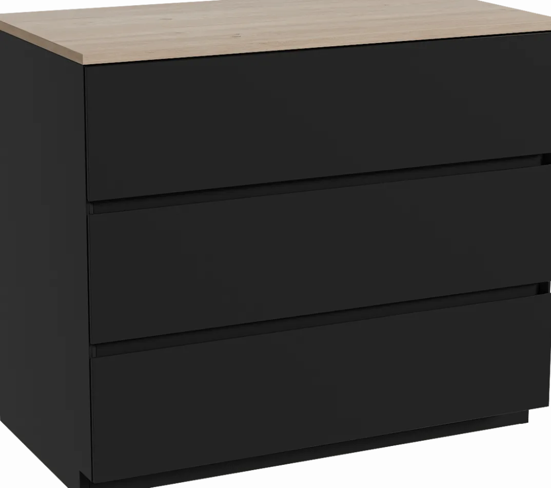 Storke Edge badkamermeubel met Panton wastafelblad voor waskom(men)