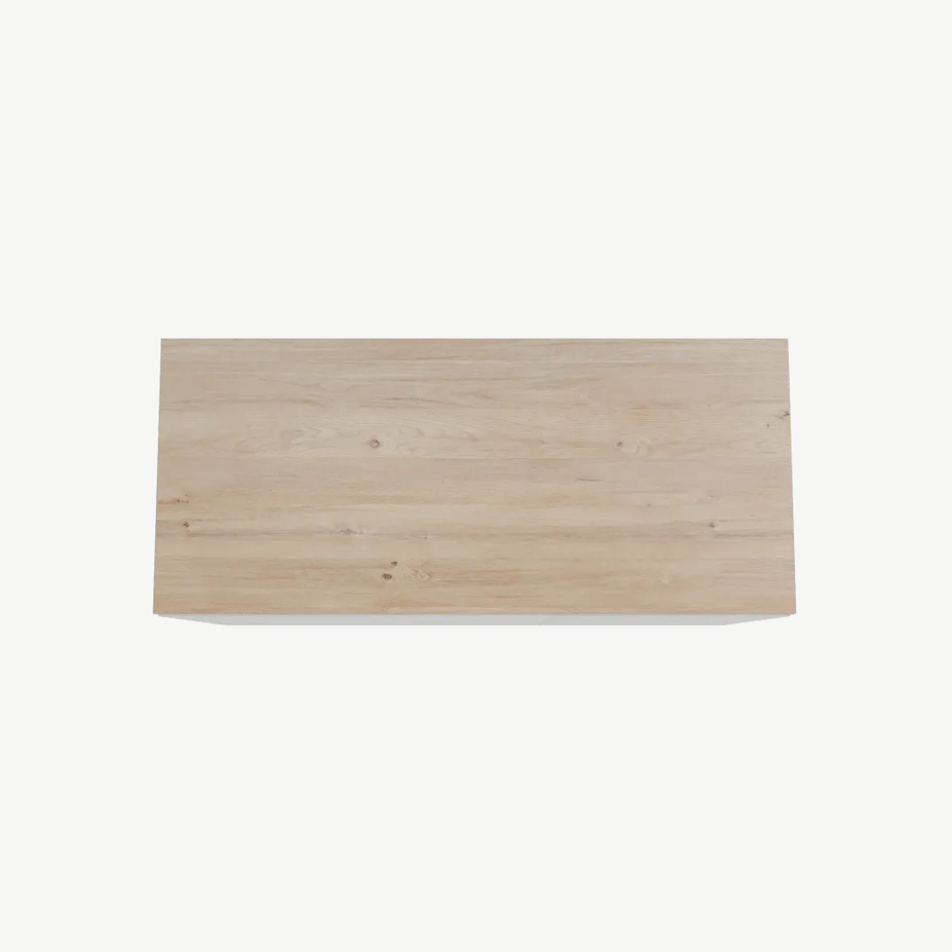 Storke Edge badkamermeubel met Panton wastafelblad voor waskom(men)