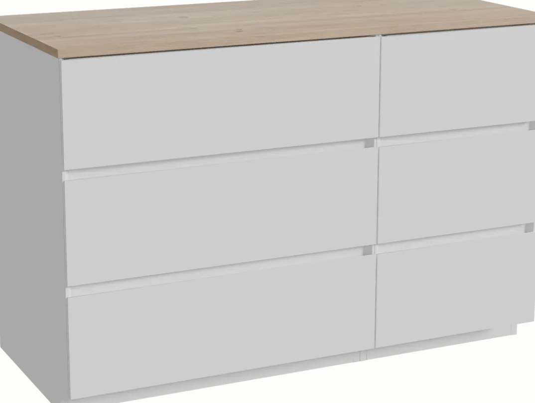 Storke Edge badkamermeubel met Panton wastafelblad voor waskom(men)