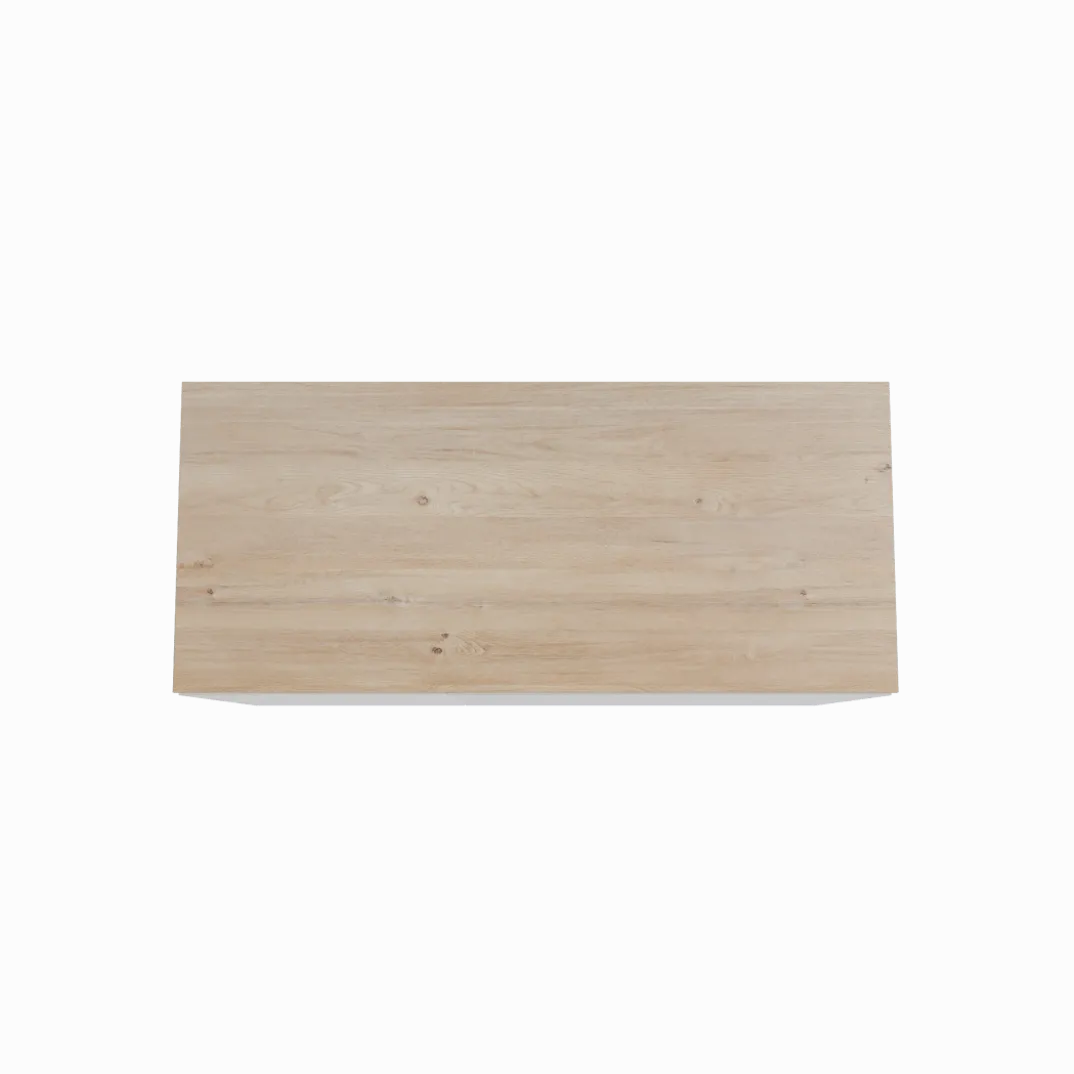 Storke Edge badkamermeubel met Panton wastafelblad voor waskom(men)