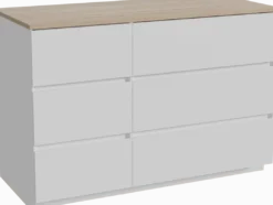 Storke Edge badkamermeubel met Panton wastafelblad voor waskom(men)