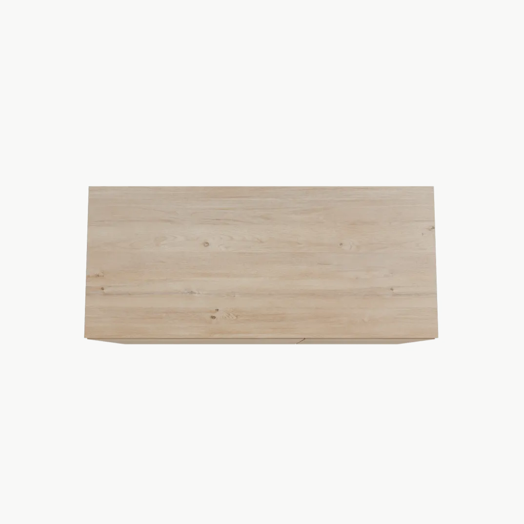 Storke Edge badkamermeubel met Panton wastafelblad voor waskom(men)
