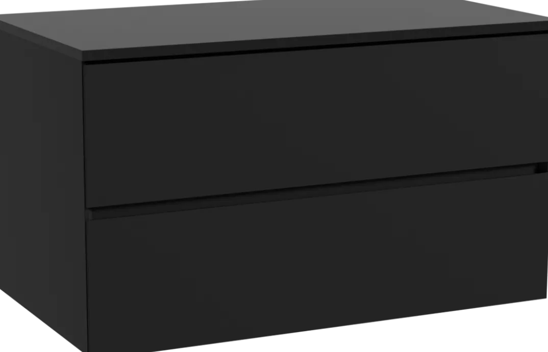 Storke Edge badkamermeubel met Panton wastafelblad voor waskom(men)