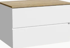 Storke Edge badkamermeubel met Panton wastafelblad voor waskom(men)