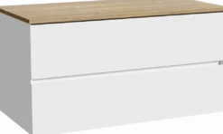 Storke Edge badkamermeubel met Panton wastafelblad voor waskom(men)