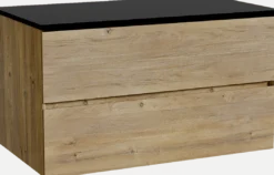 Storke Edge badkamermeubel met Panton wastafelblad voor waskom(men)