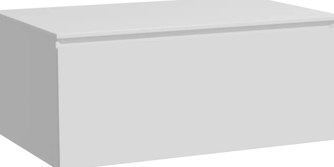 Storke Edge badkamermeubel met Tavola wastafelblad voor waskom(men)