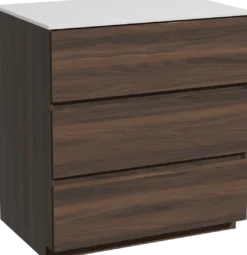 Storke Edge badkamermeubel met Tavola wastafelblad voor waskom(men)
