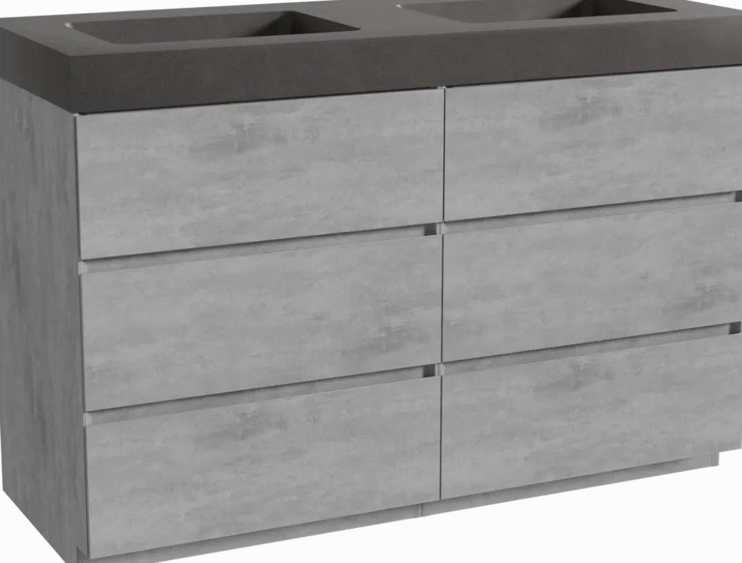 Storke Edge badkamermeubel met Scuro High wastafel
