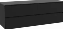 Storke Edge badkamermeubel met Panton wastafelblad voor waskom(men)
