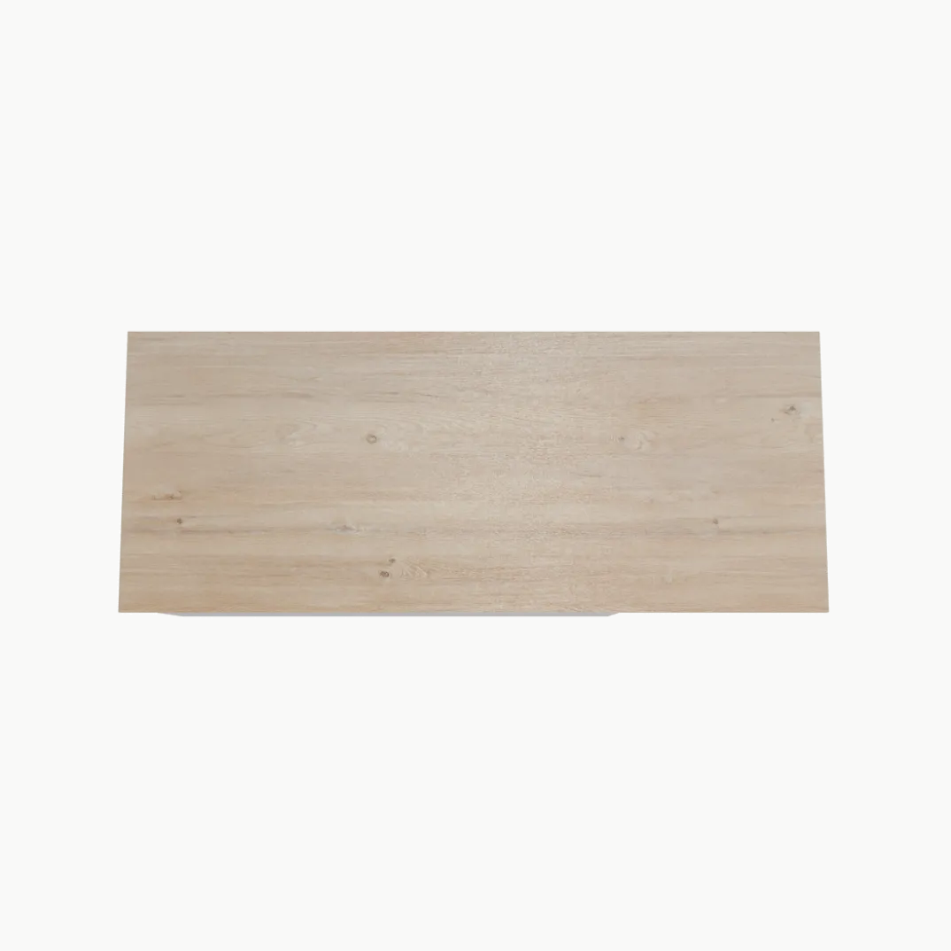 Storke Edge badkamermeubel met Panton wastafelblad voor waskom(men)
