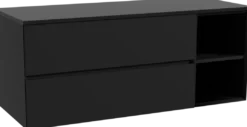 Storke Edge badkamermeubel met Panton wastafelblad voor waskom(men)