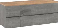 Storke Edge badkamermeubel met Panton wastafelblad voor waskom(men)