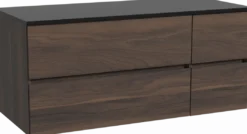 Storke Edge badkamermeubel met Panton wastafelblad voor waskom(men)