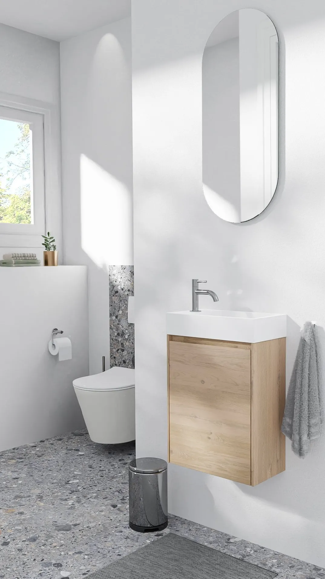 Storke Edge toiletmeubel met Fada wastafel