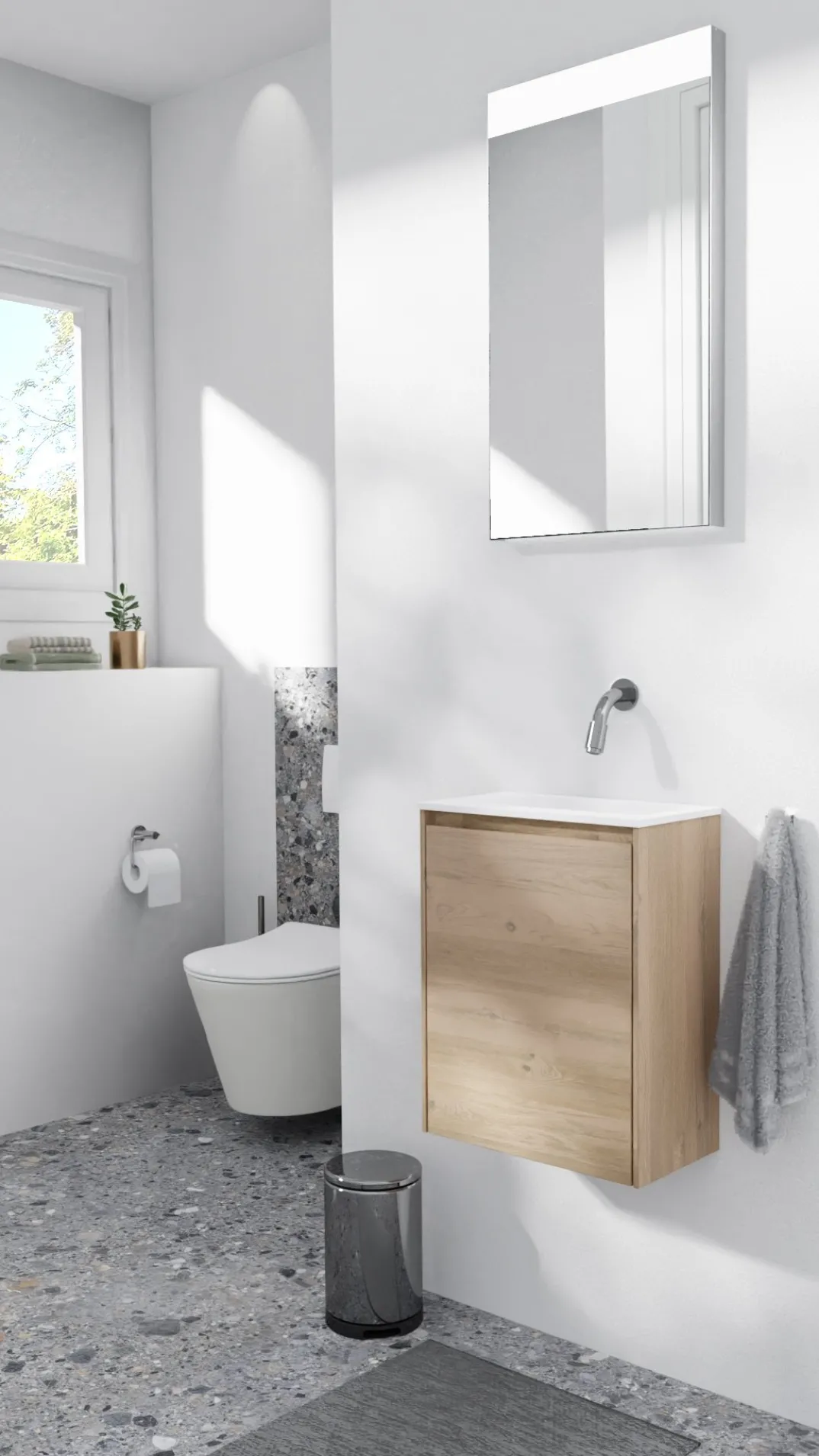 Storke Edge toiletmeubel met Fina wastafel