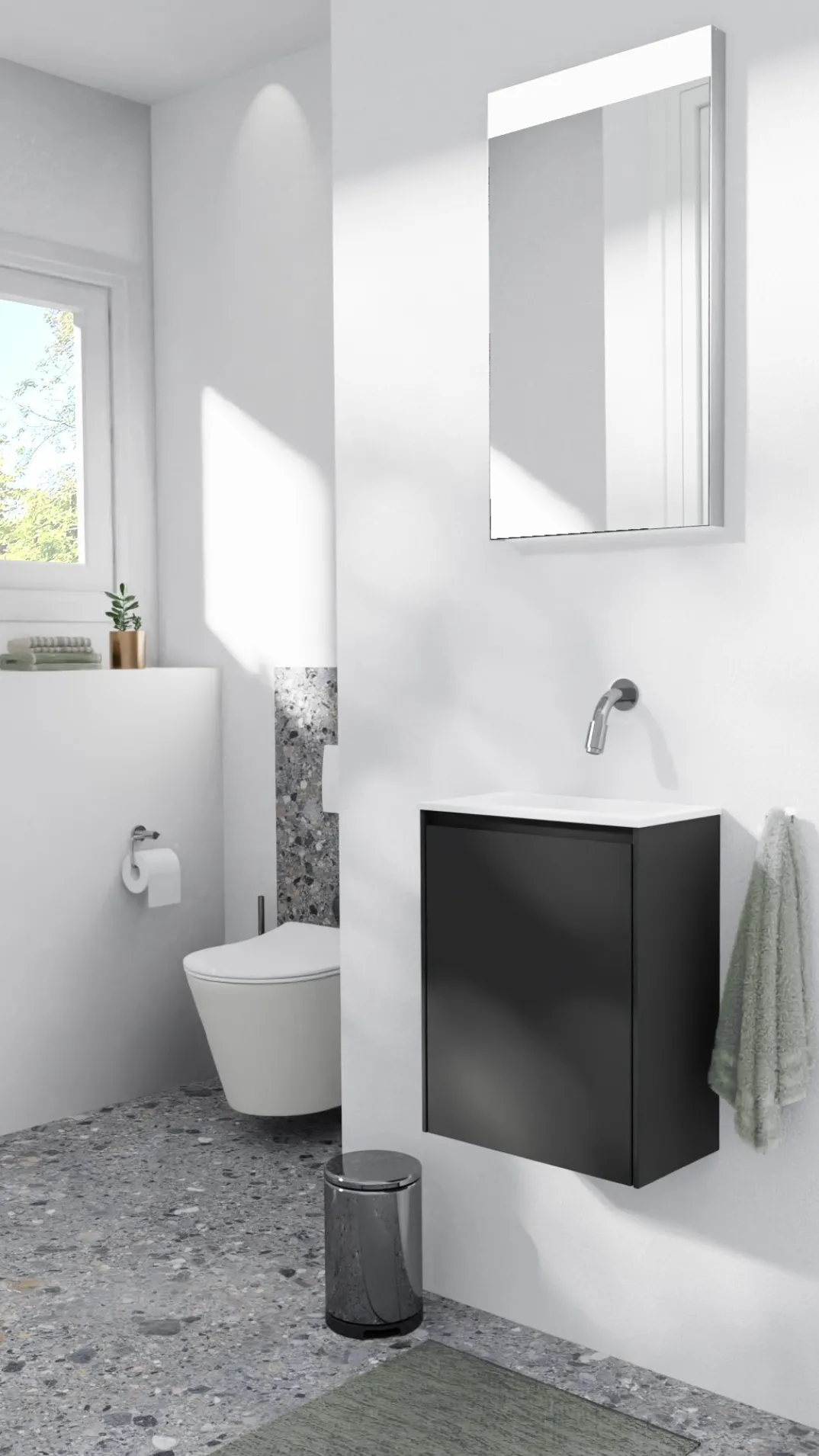 Storke Edge toiletmeubel met Fina wastafel