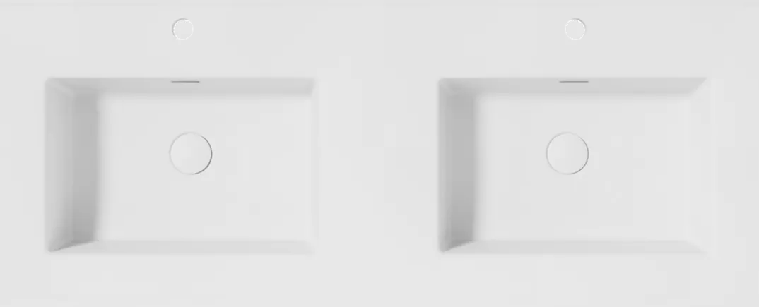 Storke Kera wastafel, afvoerplugs inbegrepen