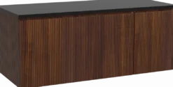 Storke Ribs badkamermeubel met Panton wastafelblad voor waskom(men)